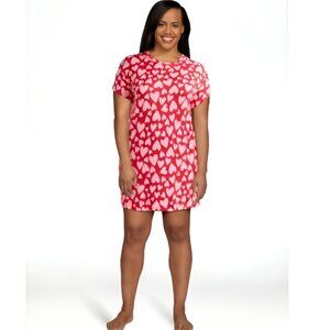 NEW 2X/3X Women's Soft Hearts Nightgown w/ Pockets